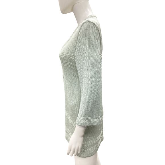 St.John Sport By Marie Gray Cardigan Women’s SZ S Fine Knit NoClosure Mint Color - Picture 3 of 5